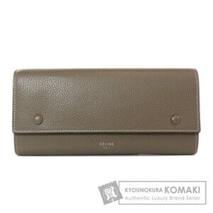 Celine Flap Multifunction Long Wallet Calfskin Leather
